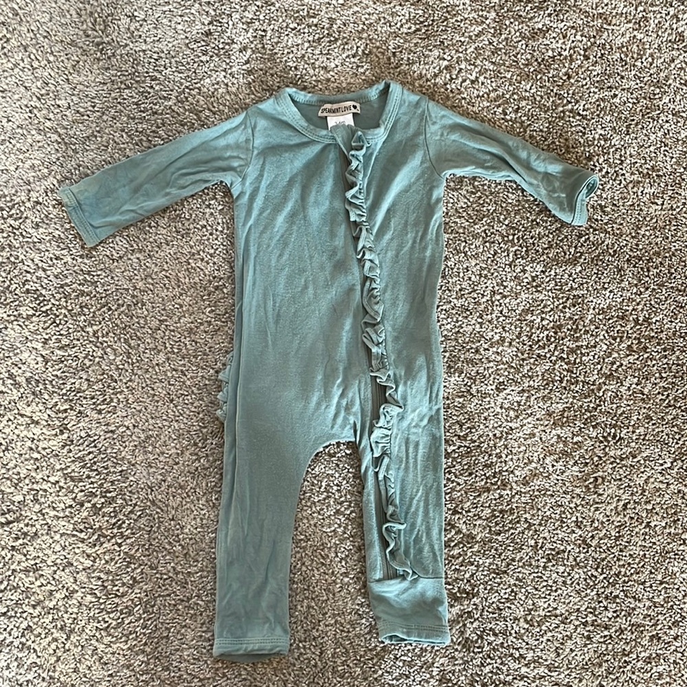 Spearmint Love Ruffle One Piece